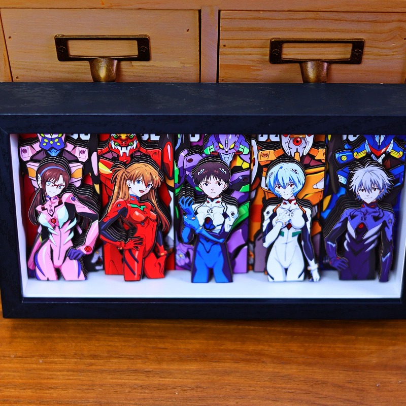 Evangelion Anime Merchandise - Yaratıcı EVA 3D Kağıt Boyama Shinji