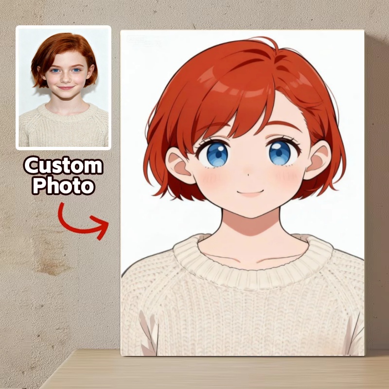 Anime Poster Print - Özel Anime Çizgi Film Portreleri Kişiselleştirilmiş