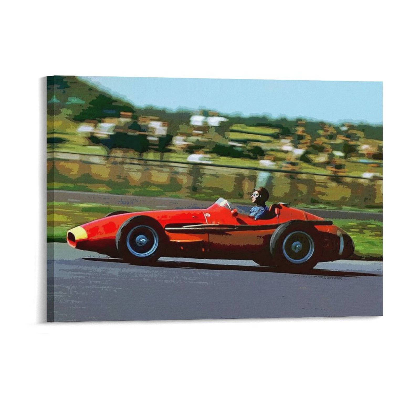 Art Print Framed - Juan Manuel Fangio Yarış Onun Şampiyonası