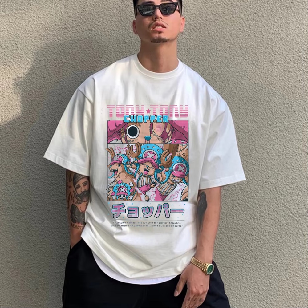 Anime Merchandise Store Japan - Erkek T-Shirt Anime Tek Parça Chopper