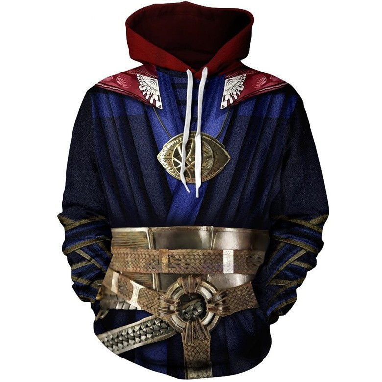 Anime Merchandise For Men - Doctor Strange 3D Animasyon Kapüşonlu Üst,