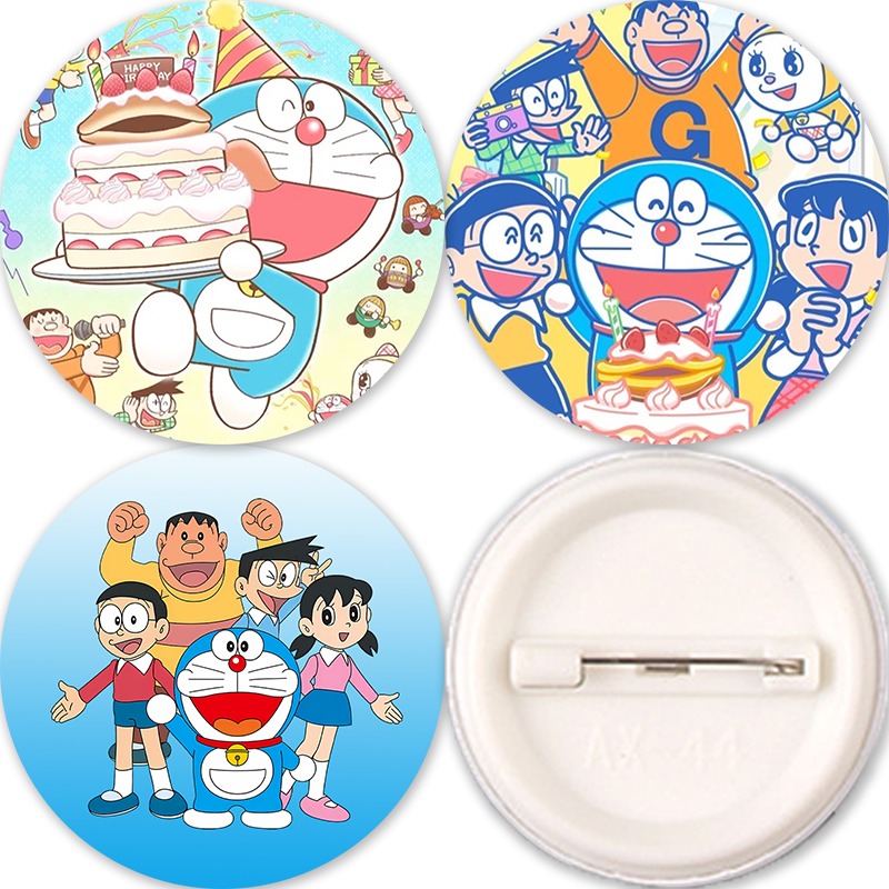 Anime Merchandise For Men - Doraemon Anime Rozetleri Kadın Erkek Sevimli
