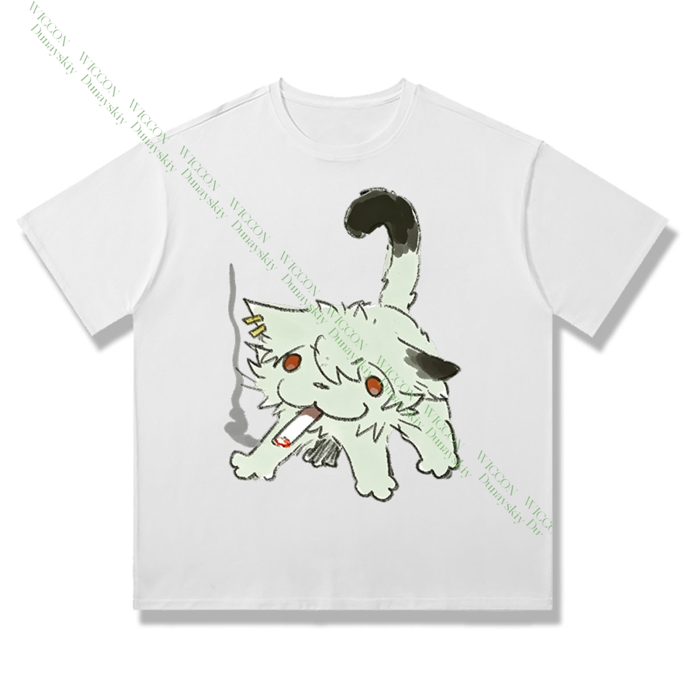 Chainsmoker Cat Yaniko Satou S - Anime Merchandise T-Shirts incelemesi ve fiyatı