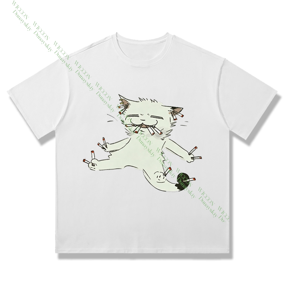 Chainsmoker Cat Yaniko Satou S - Anime Merchandise T-Shirts incelemesi ve fiyatı