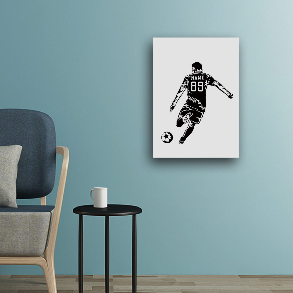 1 adet futbol oyuncusu özelleş - Art Print Framed incelemesi ve fiyatı