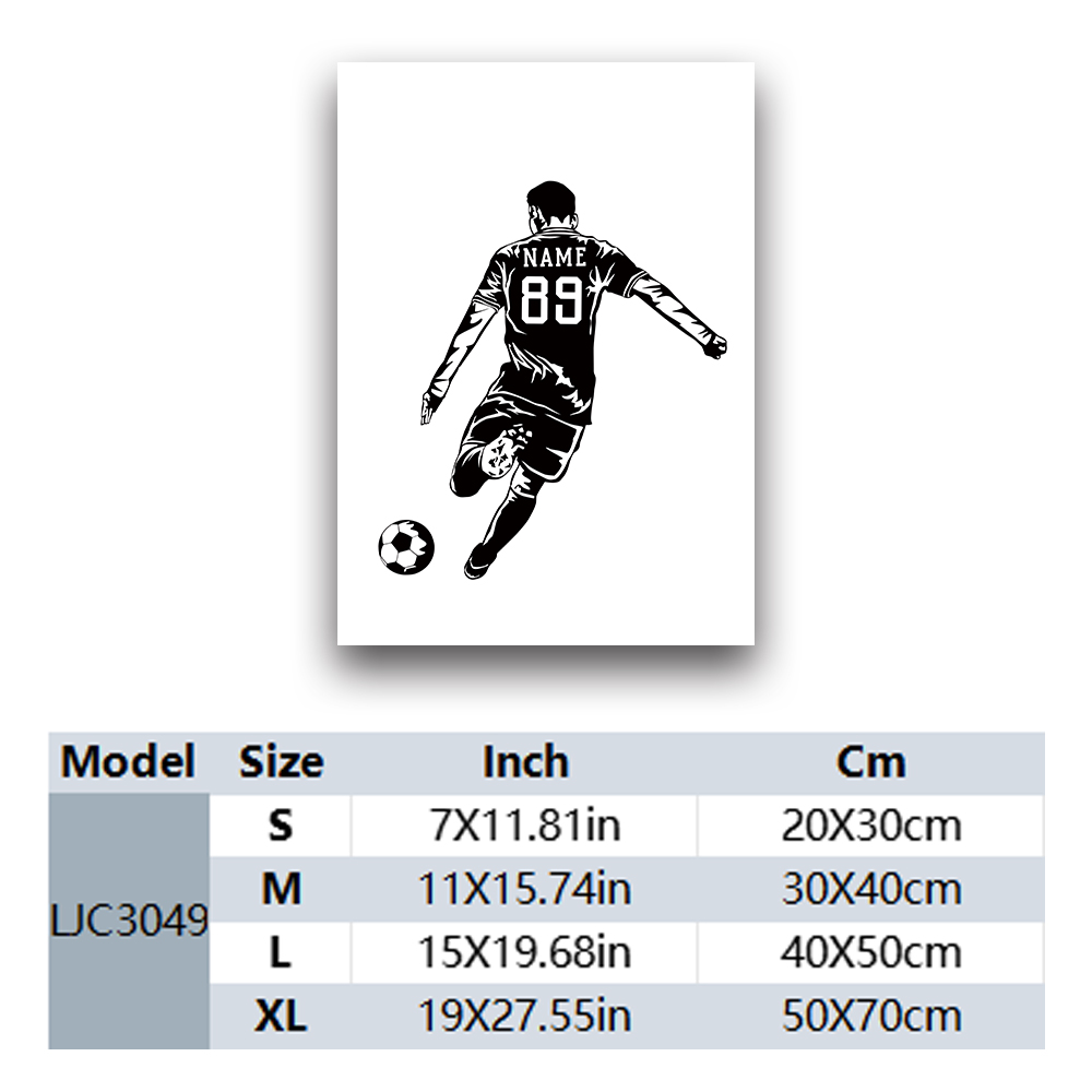1 adet futbol oyuncusu özelleş - Art Print Framed incelemesi ve fiyatı